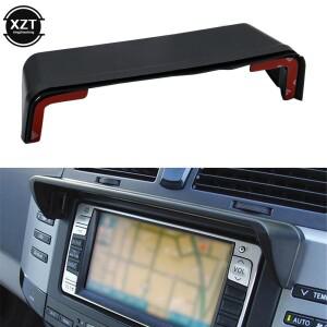 자동차 악기 대시 마스크 GPS 차양 바이저 렌즈 후드 커버 눈부심 방지 네비게이터 액세서리 범용 클립 부