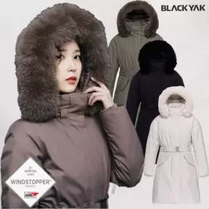 블랙야크 25 FW 여성 윈드스토퍼 롱패딩 구스 8020 히마 WSP 다운자켓 1BYPAWU502