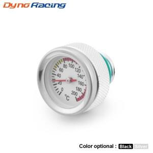 M20x2.5 바이크 오토바이 연료 탱크 캡 0-200 ℃ 오일 온도 게이지 포인터 다이얼 미터 블랙/실버 BX103087