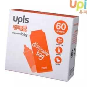 (다올)유피스 일회용 비닐팩 60매 지퍼팩 분유 모유 저장팩