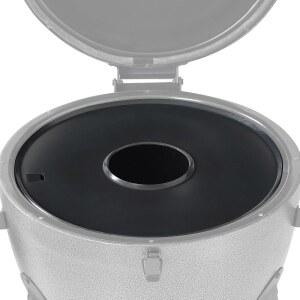 스탠브로일 20인치 차그릴러 AKORN 카마도 그릴용 원형 그릴 인서트, 논스틱 코팅 플랫 탑 플레이트 플랜차, 블랙