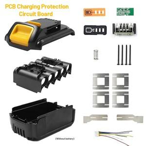 디월트 DCB200 배터리 수리 DIY 키트용 케이스 부품 커버 교체(배터리 셀 없음)