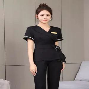 미용 유니폼 에스테틱 정장 블랙세트 병원 피부관리사