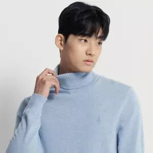 빈폴 BEANPOLE [FW25] 캐시미어 터틀넥 니트 - 스카이 블루 :BC5X51E07Q 610406