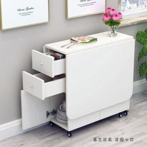 접이식 이동형 식탁 아일랜드식탁 서랍 수납장 이동식 공간