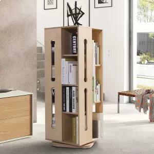 VONI 자작원목 회전책장