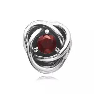 판도라 790065C06 레드 이터니티 서클 참 (1월 탄생석)
