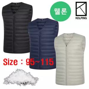 콜핑 남성 겨울 경량 털빠짐 없는 웰론 브이넥 패딩조끼 KTV7603M  메이블