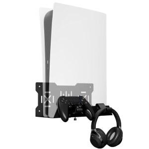 PS5 및 PS4 시리즈용 월 장착할 오리지널, / 슬림 5 디지털 프로, (블랙) 개의 두 에디션과 브래킷, 플레이스테이션 호환되며 컨트롤러를 있습니다. 마운트