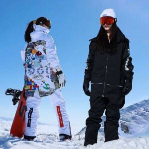 2025 마운틴 오버사이즈 의류 세트 야외 여성 올인원 슈트 트랙슈트 스키 스노우보드 스노우 재킷 남성 겨울 스포츠 방수