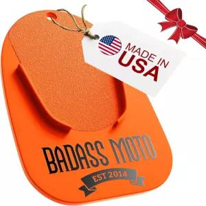 배다스 모토 모터사이클 킥스탠드 패드 - 플레이트 퍽 주차 코스터 할리 데이비슨 액세서리 선물 서포트