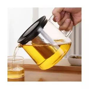 내열유리 주전자 티포트 600ml 스텐거름망 찻잎우리기 유리티포트