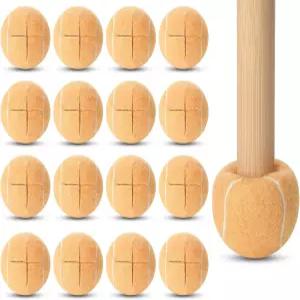 가구 다리 및 바닥 보호 의자용 프리컷 테니스 공 24개 책상 가구용 발 커버(베이지)