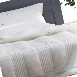 신혼침구 스프레드 싱글 세트 화이트 먼지없는 간절기 모던