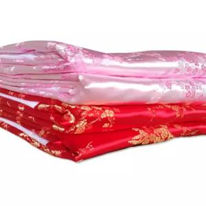 원앙 이불 커버 지퍼형 옛날이불 비단 황금복 행운 전통