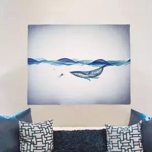 스쿠버와대왕고래 LET949N8 감각있는 그림포스터 S