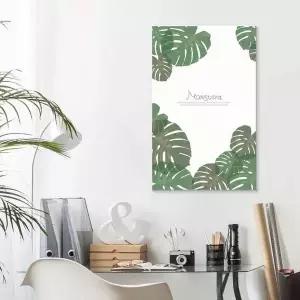 ( LIU368P7 출고옵션 - 25X25cm ) 캔버스액자 스위트 몬스테라