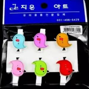 사진집게 페이퍼집게 소형집게 모양나무집게 병아리