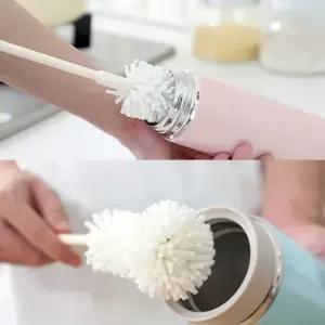 (색상 NO.4756 브러쉬)부드러운 나노스펀지 롱핸들 물병 텀블러 보온병 브러쉬 물병솔 NO.4756