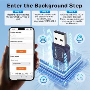 칼링킷 유선 무선 카플레이 어댑터 2in1 안드로이드 오토 모듈  차량 인포테인먼트 연결 박스