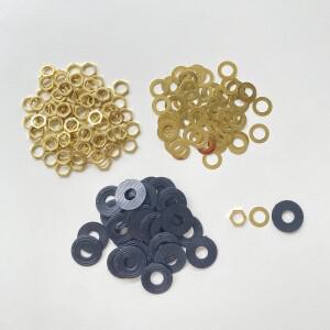 시계 가스켓 스크류 캡 육각 너트 운동 액세서리 벽 석영 DIY 수리 교체 도구