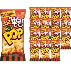 사무실간식.음료 오리온 치즈뿌린 치킨팝, 65g, 16개
