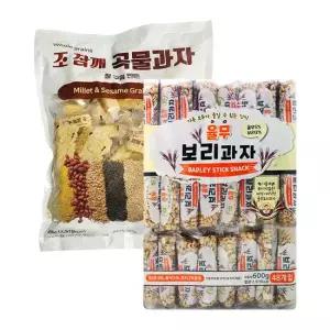율무보리과자 600g+조참깨곡물과자 500g