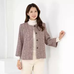 엄마옷 트위드 라운드 정장자켓 1GHJ25357 중년여성 마담 60 70대  빅사이즈 할머니
