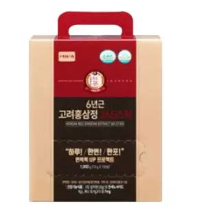 (정품) 정원삼 6년근 고려홍삼정 365스틱 100일분 대용량 홍삼스틱 면역력 100포, 1개