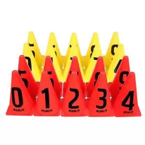 키카 숫자 알찬칼라콘 10개 세트 축구 육상 훈련 트레이닝