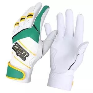 제트 야구 알찬배팅장갑 화이트그린 1P 스판 고급 양가죽