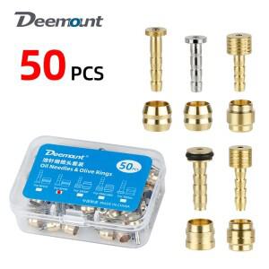 시마노 BH90 SRAM Magura Tektro 사이클 유압 브레이크 커넥터 교체 부품 50 Pcs 자전거 올리브/인서트