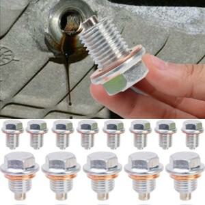 마그네틱 오일 드레인 플러그 M14x1.5 혼다 현대 폭스 바겐 기아 고성능 용 네오디뮴 자석 스텐 볼트