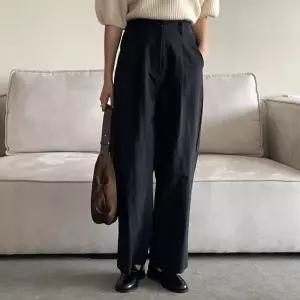 플랜피터롤업핀턱슬랙스 DDQ087M310 빅사이즈 사이즈에서 자유로운 그녀~