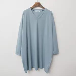 낫띵브이넥롱박스티 NOC513M404 빅사이즈 사이즈에서 자유로운 그녀~