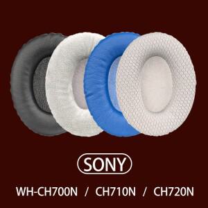 소니 호환  WH-CH700N 헤드폰용 타원형 메쉬 패브릭 벨루어 가죽 이어패드 CH710N 이어 쿠션 교체용 헤드셋