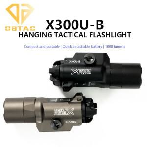 SOTAC 전술용 X300U-B 스카우트 라이트 소프트 무기용 스트로브 LED 헌팅 메탈 플래시라이트 20mm 레일 호