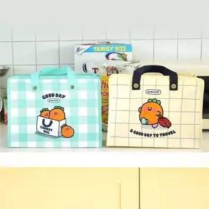 소형쇼핑백 방수백 소형타포린가방 소형 주황색 타포린백 (WFKHN9L)