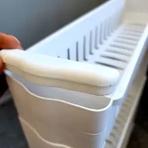 고품질 이동식 3단 틈새수납장 화이트 (WFKIJTF)