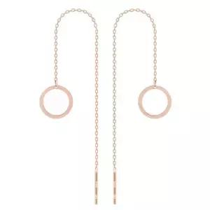 14K 금 라운드 링 체인 드롭 롱 귀걸이 (WFKJQFT)