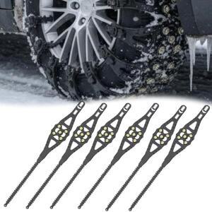 직물 스노우체인 1/5/10PCS 빠른 설치 타이어 체인 범용 자동차 SUV 겨울 안전 피쉬본 패턴 미끄럼 방지 얼
