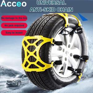 직물 스노우체인 범용 자동차 스노우 체인 타이어 비상용 미끄럼 방지 소힘줄 설치 간편 두껍고 내구성 있