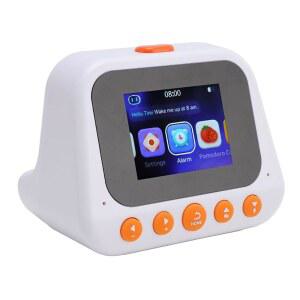 AI 지능형 학습 로봇, 음성 다기능 번역 조기 교육 기계가 탑재된 C형 시간 관리자 알림 2 in 1, 사용 설명서가 포함된 데스크톱 로봇