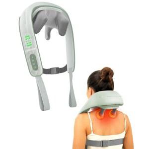 스네일락스 무선 목 어깨 마사지기 4D 심부 조직 반죽 어깨용 시아츠 백 마사지 베개 남성 여성용 크리스마스 선물