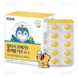 락피도 알티지 오메가3 츄어블 키즈, 90캡슐, 1개