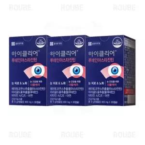 종근당건강 아이클리어 루테인 아스타잔틴, 30캡슐, 3개