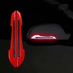 2Pcs 3D 반사 스티커 Anticollision Anti-Scratch 백미러 야간 경고 자동 외장 액세서리