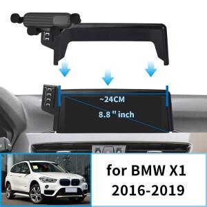 차량용 휴대폰 핸드폰 거치대  BMW 호환 X1  ~ F48 용  GPS 브래킷  내비게이션 스탠드  자동차 액세서리