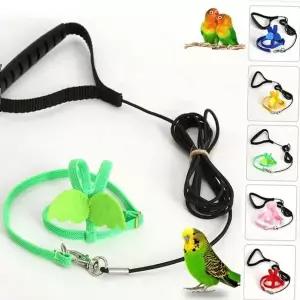 앵무새 하네스 리드줄 가슴줄 외출 산책 발목링