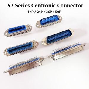 57 시리즈 Centronics 커넥터 Male Female CN-14P24P36P/50P 180 학위 스트레이트 핀 PCB 마운트  프린터